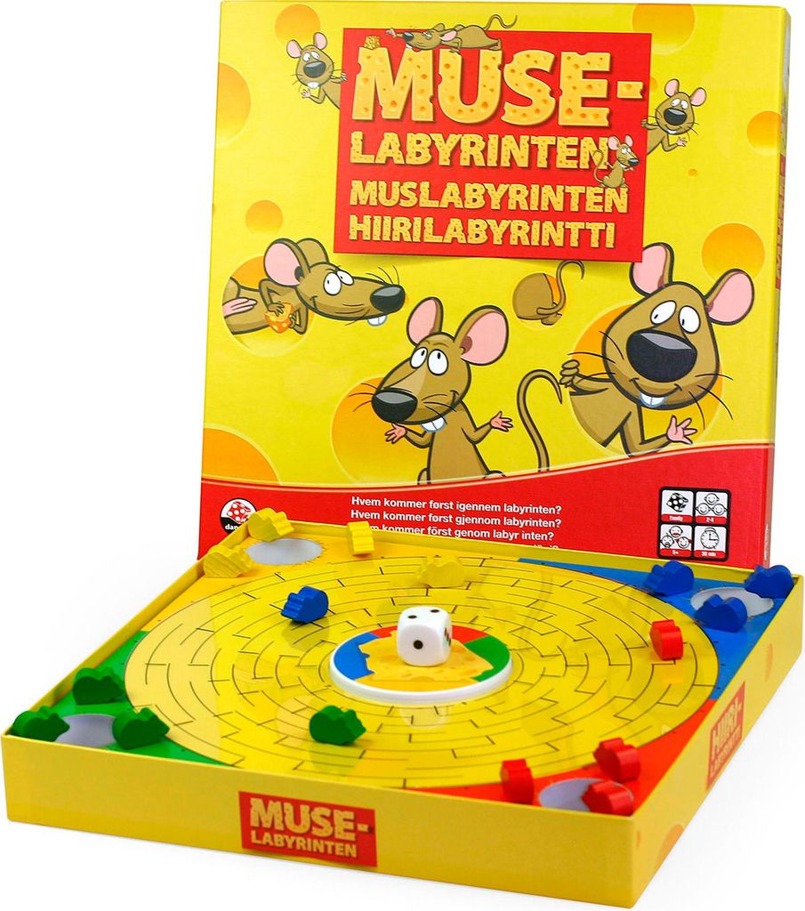 Danspil Muselabyrinten Spil (5år+) 2-4 spillere