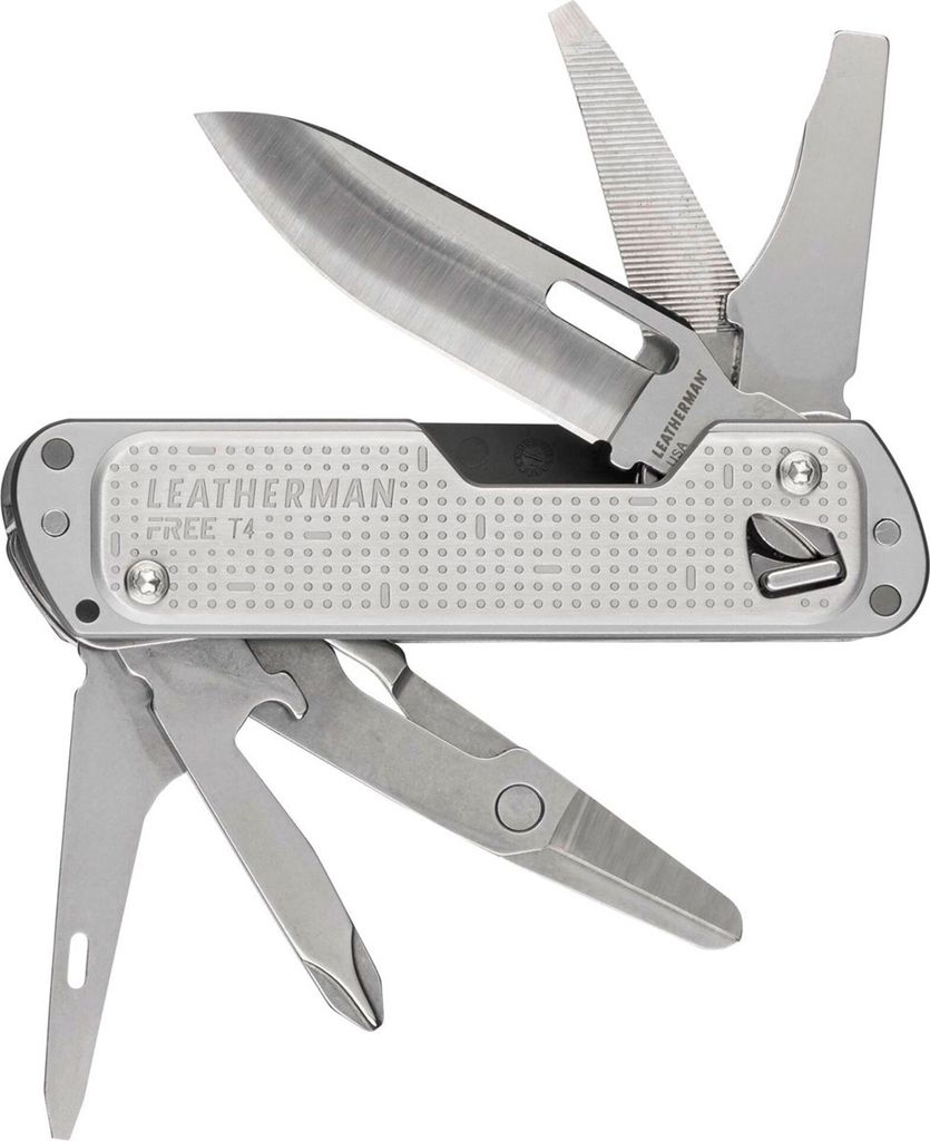 Leatherman Free T4 Multitool (12 tools) Rustfri stål