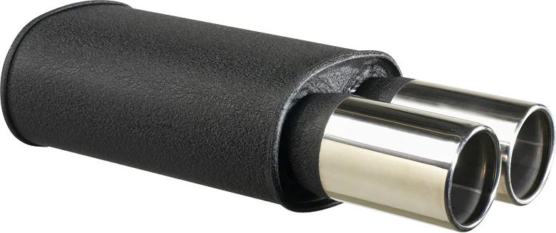 autostyle, sport udstødningssystem - 2x90mm rund - tilslutning 63,5mm / udgang 2x90mm