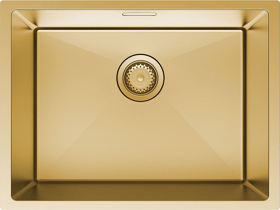 krypton celino 540 pvd brass køkkenvask i messing 540x440mm