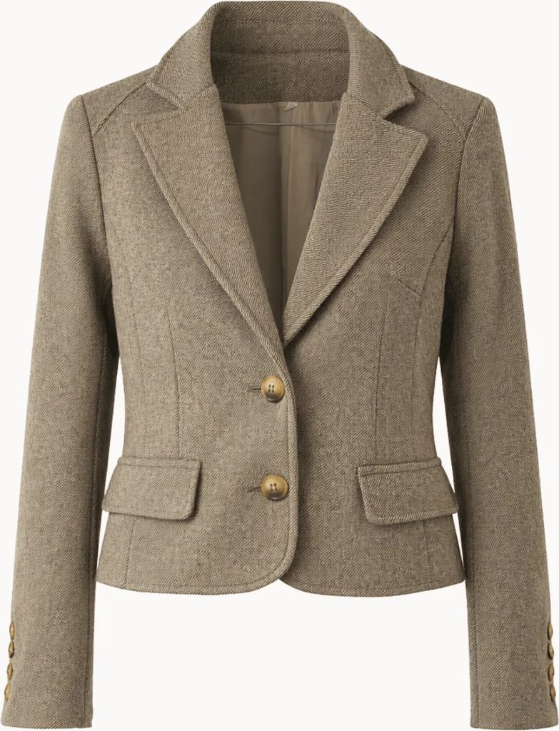 mae fitted blazer - beige