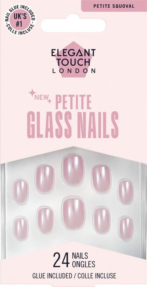 Elegant Touch False Nails Squoval Petite Sugar Snow