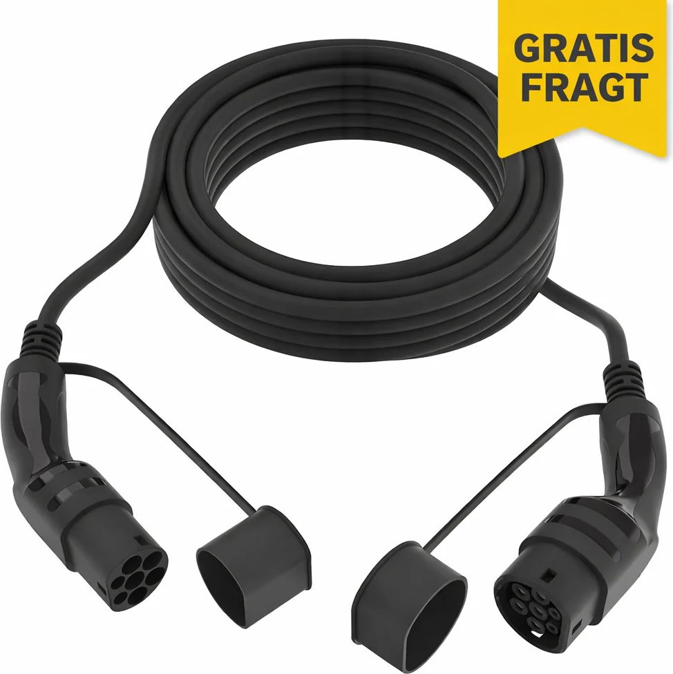 Ladekabel Type-2 16A 3-faset 7,5 Meter
