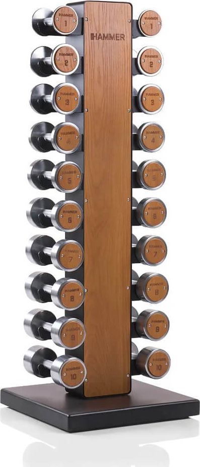 Dumbbell Tower set Exclusive, 10 par: 1-10 kg
