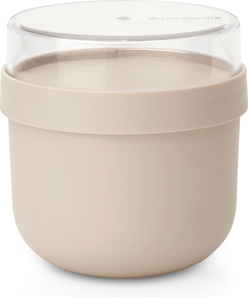 Brabantia Lunch Container Beige Plastic Monochromatic Round Matboks