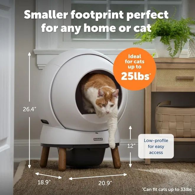 petsafe smartspin självrensande kattlåda vit