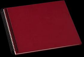 Spiralfotoalbum - Papir. 17 x 17 cm. 270 gsm. 20 sider. - Bordeaux - Semikolon