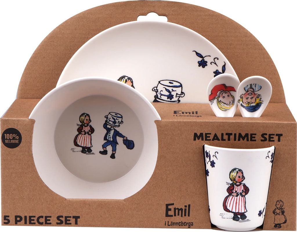 EMIL I LÖNNEBERGA Emil Tabelware 5 Pcs Set |Multi/patterned |One Size