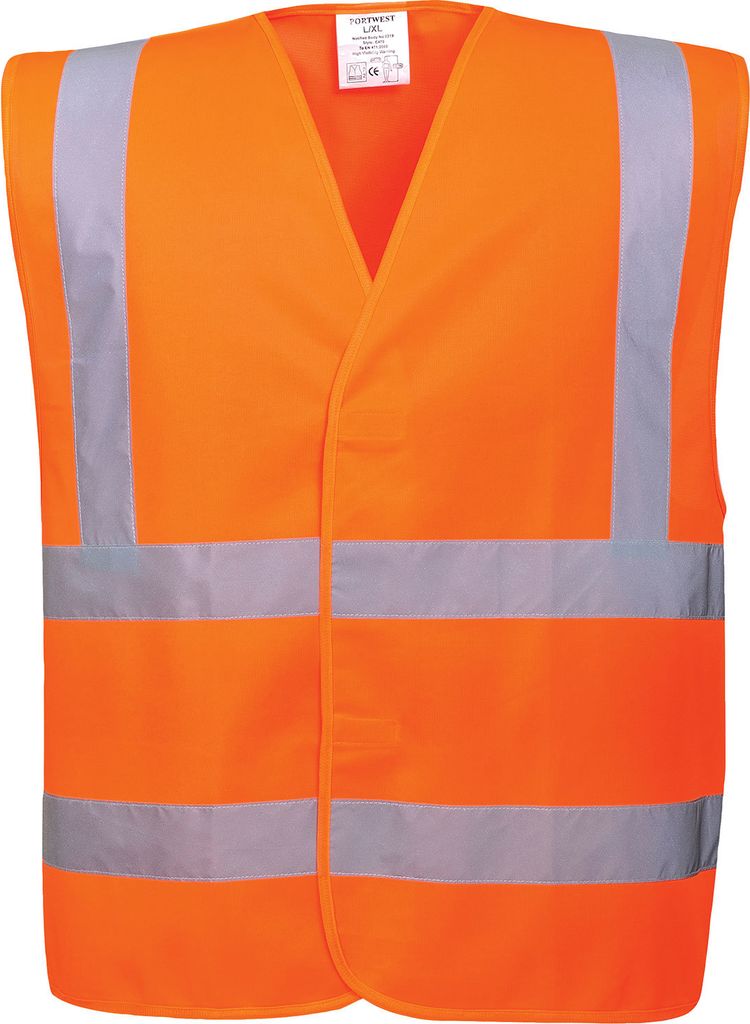 Portwest Hi-Vis Vest C470 - Orange / 4X/5X | veste | NODISCOUNT | Portwest