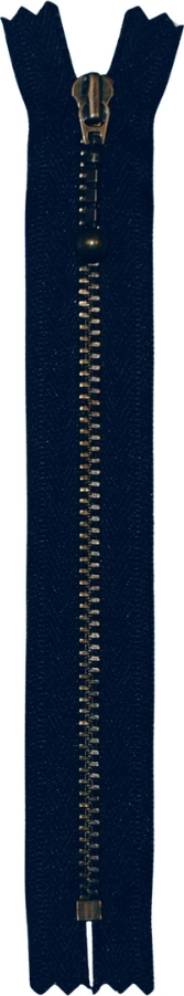 ykk fast lyslås antik messing 4 mm 17 cm