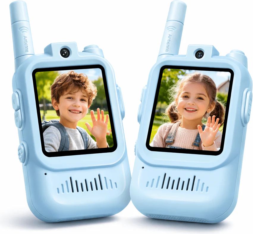 Walkie Talkie Sæt Med Kamera Til Børn Pink