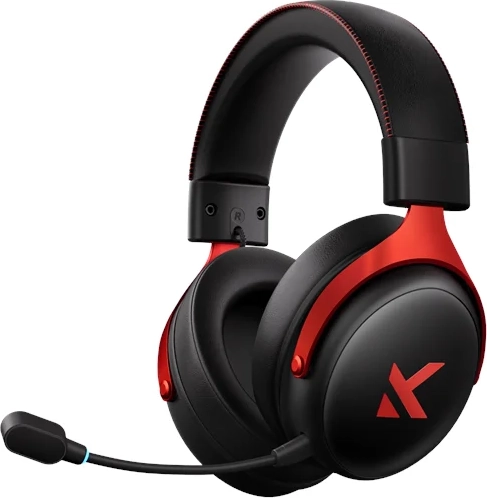 mchose v9 pro wireless gaming headset black red