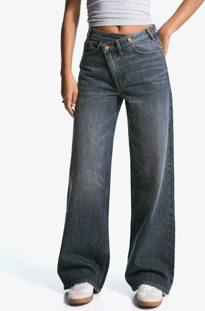 wide leg - dark blue