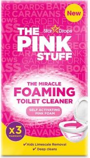 the pink stuff foaming toilet cleaner 3x100 g