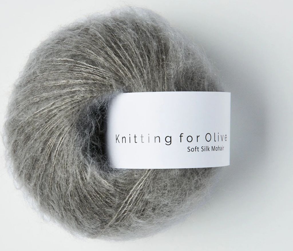 knitting for olive soft silk mohair - støvet elg