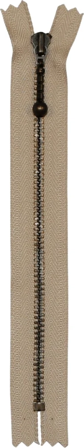lynlåse - messing - 23 cm (4mm) - mocha