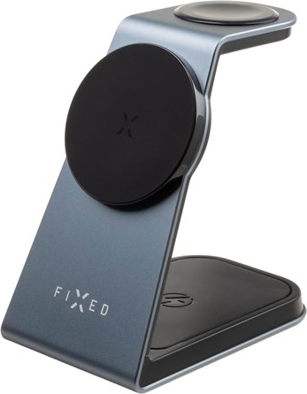 FIXED 3in1 Mag Aluminum Trådlös Laddstation Svart