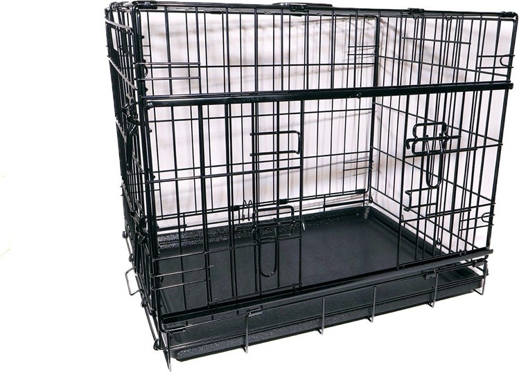 Active Canis - Premium bur med skjutdörr - Svart - 91 x 61 x 67
