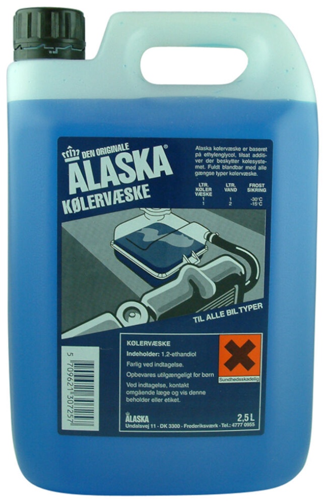 alaska, kølervæske, blå, 2,5 l