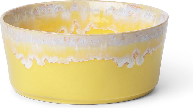 Costa Nova Bowl Gres 50 cl 14 x 6 cm Yellow Ceramic