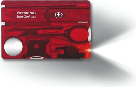 Victorinox SwissCard Lite - Red Transparent