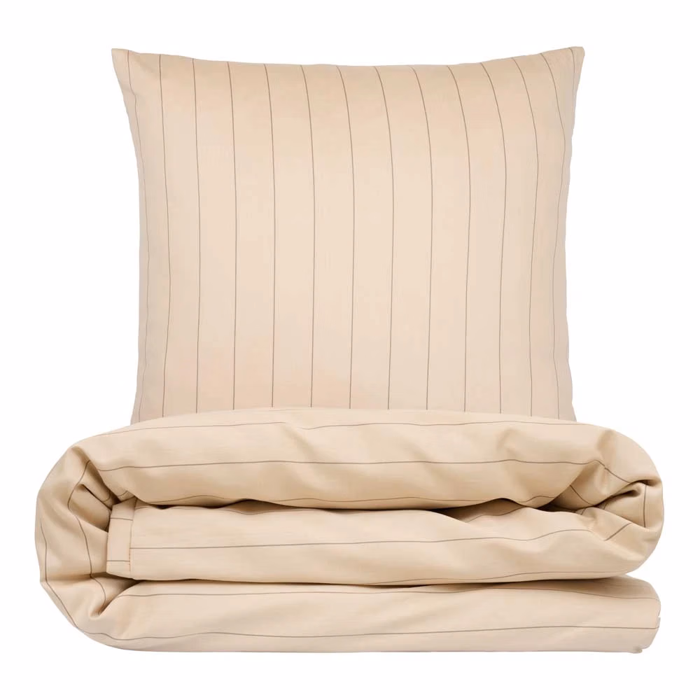 baby sengetøj 70x100 - bomuldssatin - sandvig - ivory - luna denmark