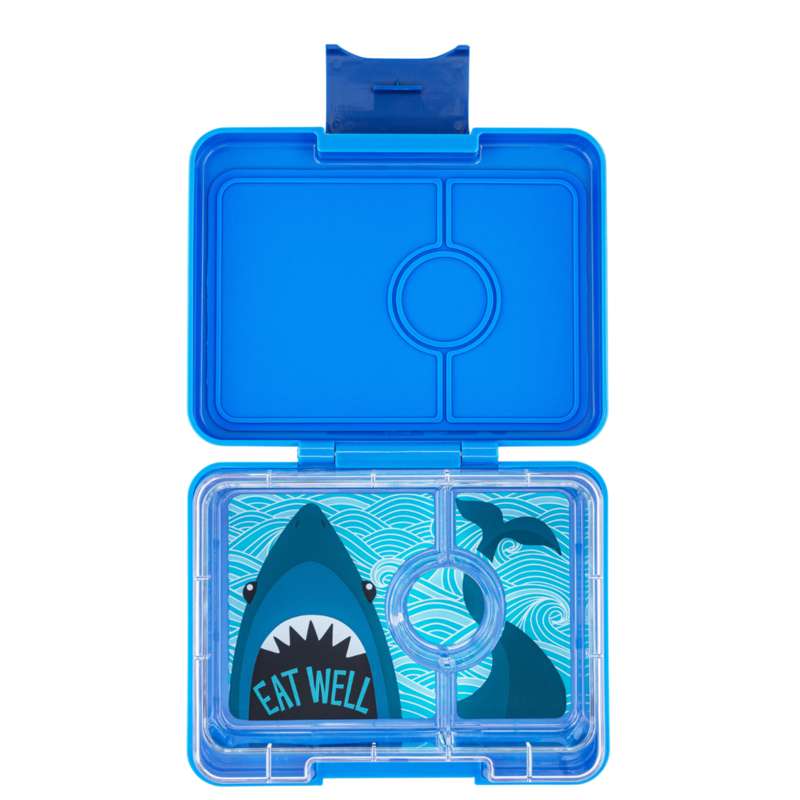 Yumbox Madkasse m. 3 Rum - Bento Snack - Surf Blå/Haj