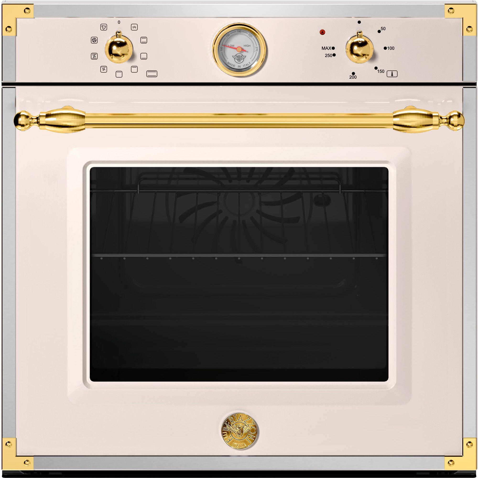 F609HEREKTAG Inbyggnadsugn Heritage, 60 cm, elfenbensvit/guld