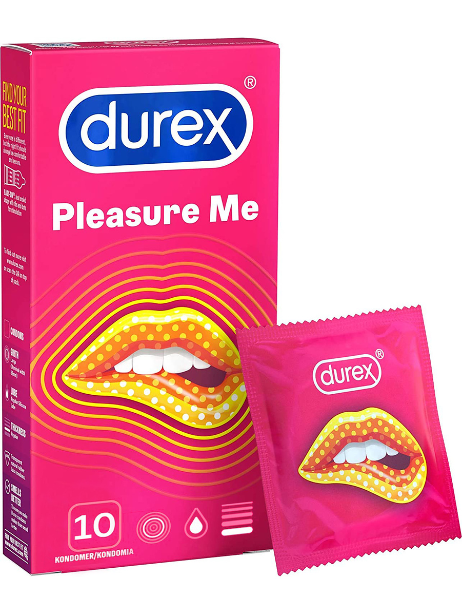 Durex : Pleasure Me Condoms, 10-pack