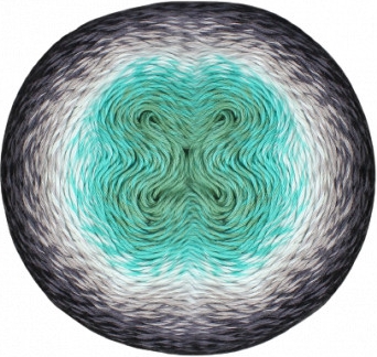 Scheepjes Whirl Garn Print 785 Minty Black Velvet