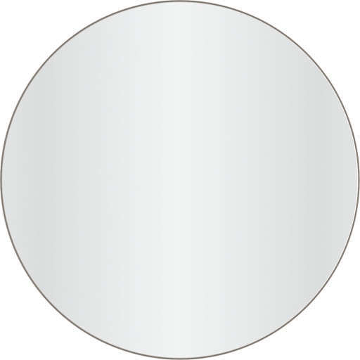 Loevschall Refine spejl, bruneret messing, Ø80 cm
