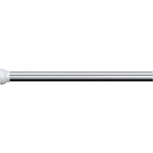 Spirella Kreta badeforhængsstang, 75-125 cm, sølv