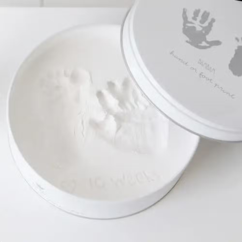 Fod- og håndaftryk baby i gips