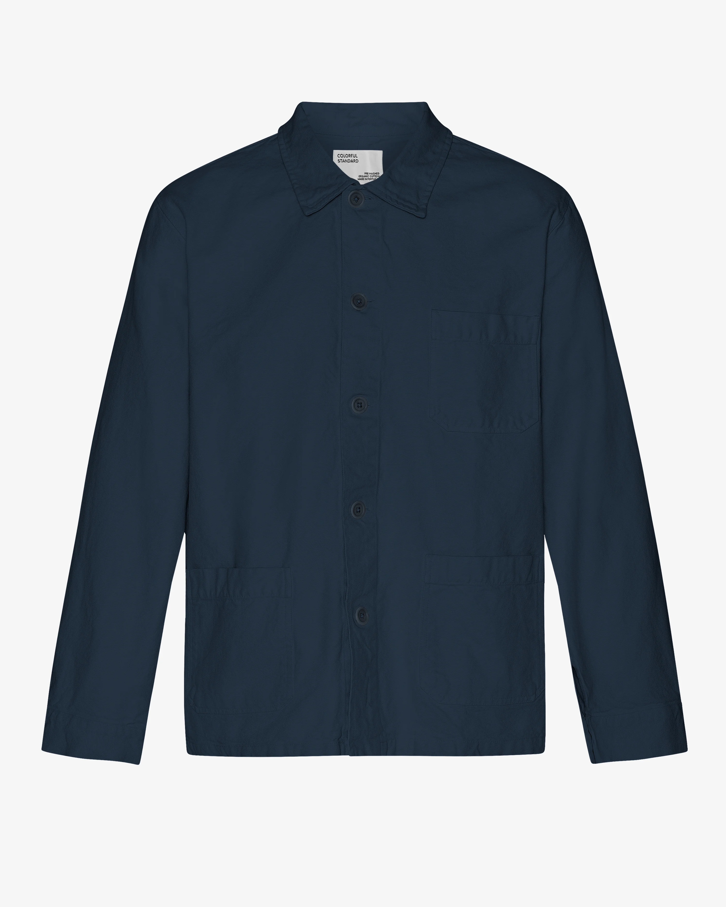 organic workwear jacket - navy blue