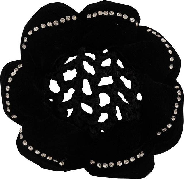 Br Hair Elastic With Bun Net Equitation Magnolia - Noir