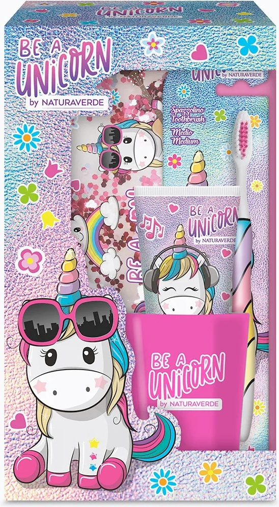 Unicorn Be A Tandplejesæt Gaveæske 4 Dele