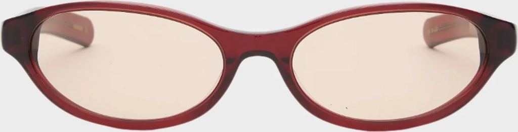 olympia crystal burgundy/solid peach lens