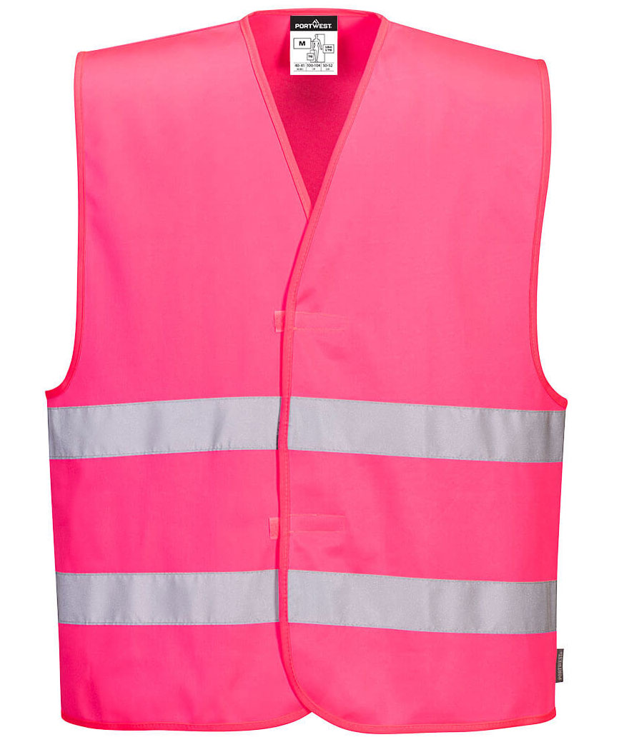 portwest iona refleksvest, pink