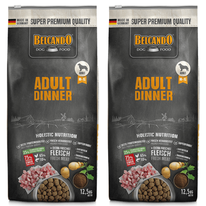 Belcando Adult Dinner 2 x 12.5 kg Fri Fragt Klar
