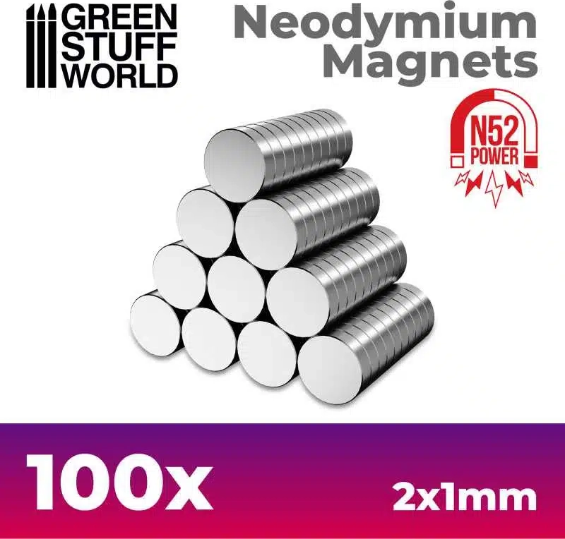 green stuff world: magnet 3x1 mm - 100 stk