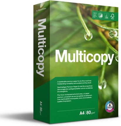 multicopy kopipapir a4/80gr. m/4 huller