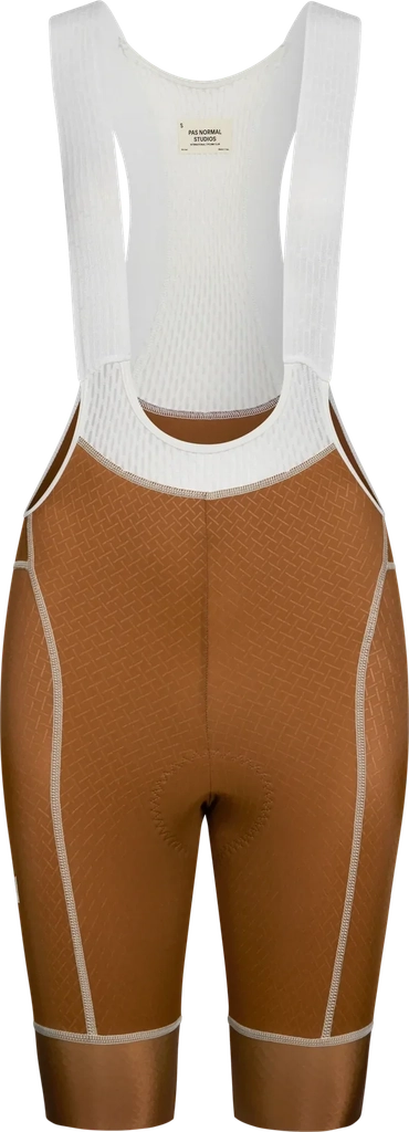 pas normal studios mechanism kvinder cykelbukser med seler - dusty brown