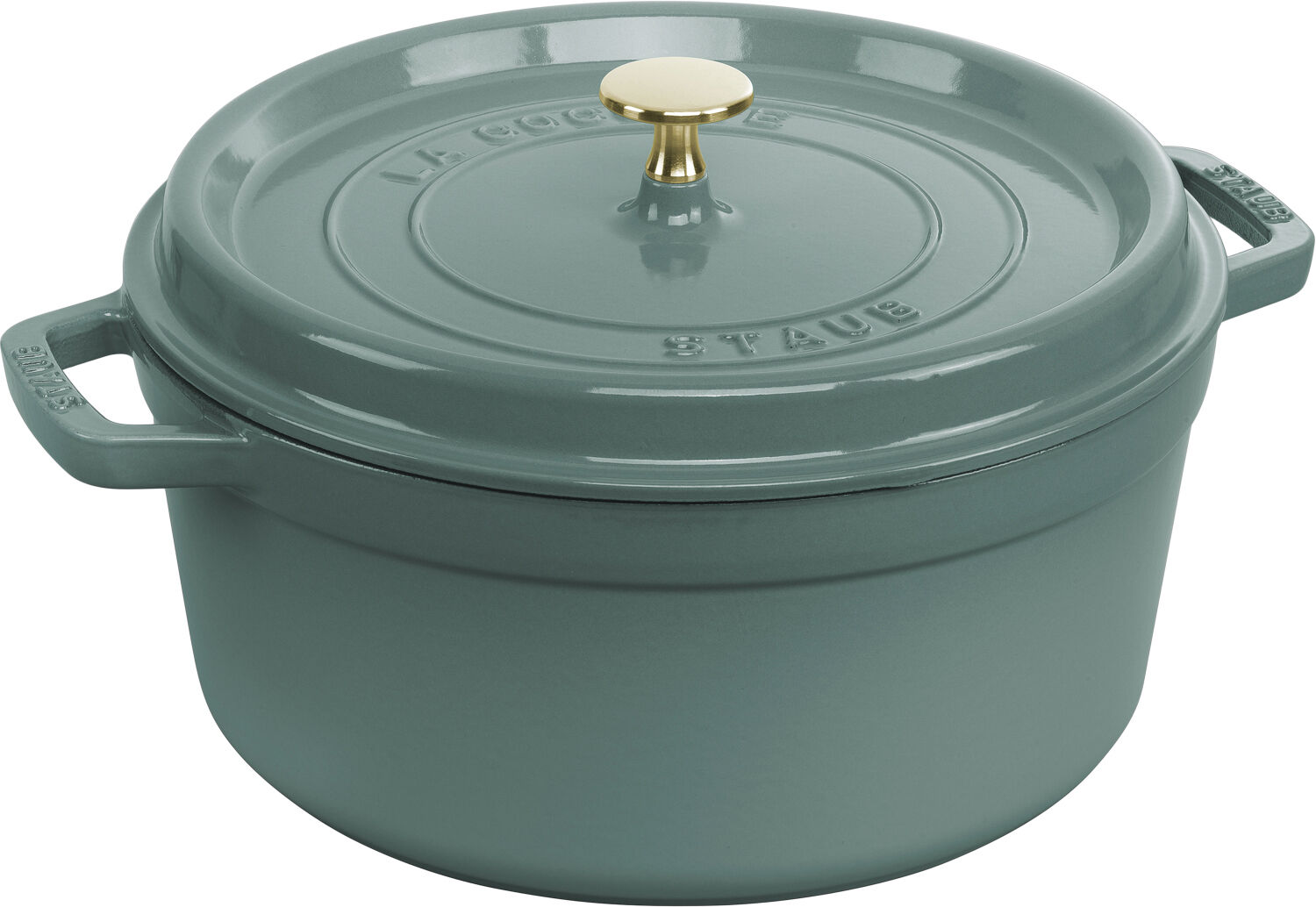 STAUB Gryta 26 Cm, Støbejern, Eukalyptus - Green - 5.2 l