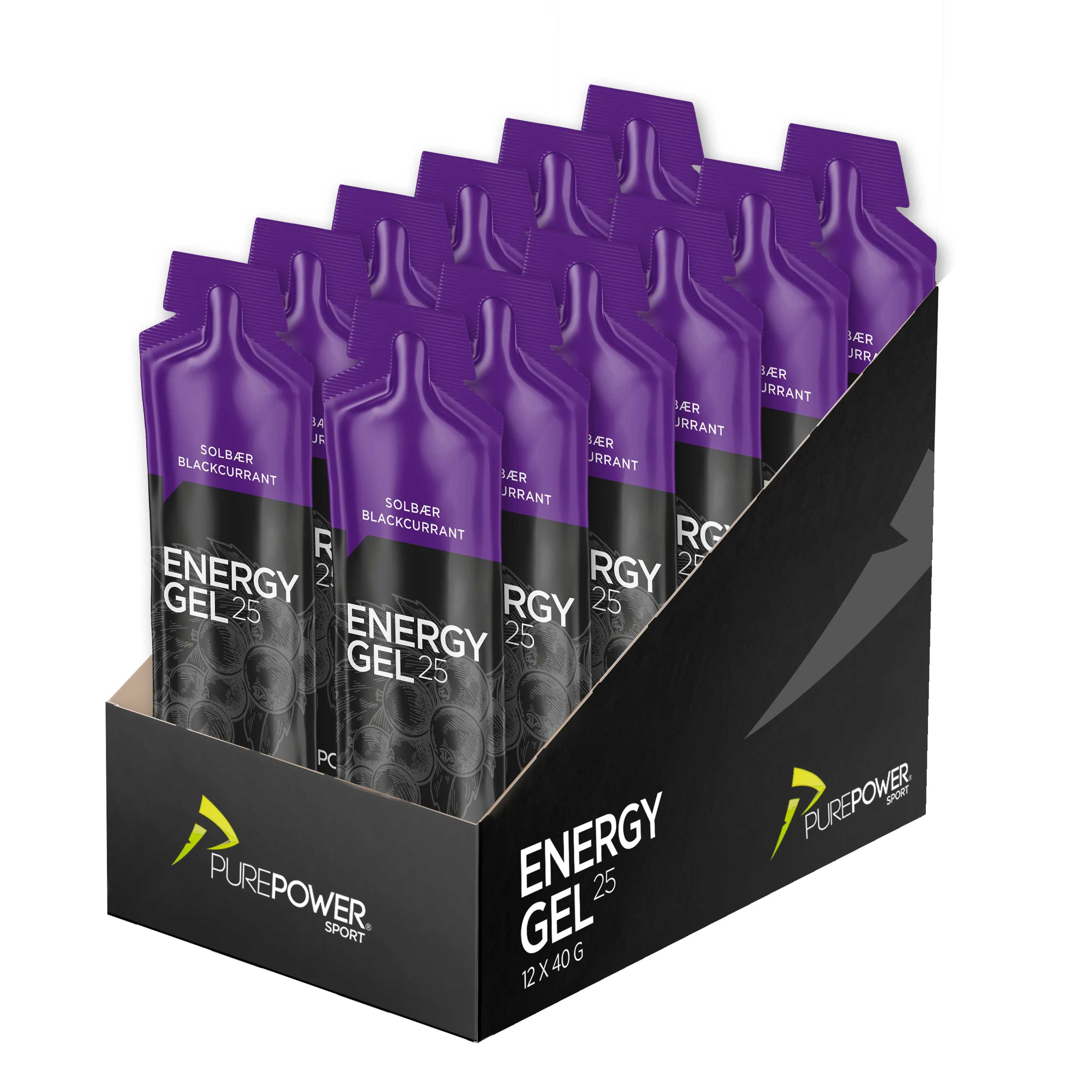 Energy Gel 25 Solbær 12 x 40 g