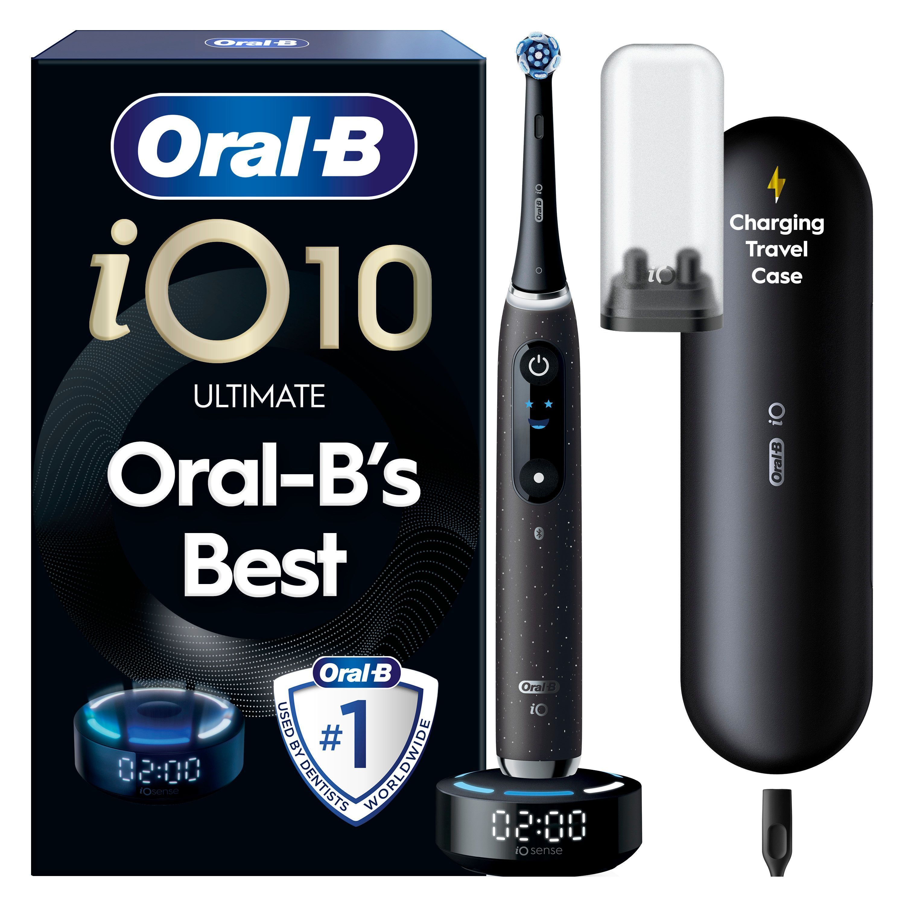 oral-b io10 ultimate eltandborste, cosmic black