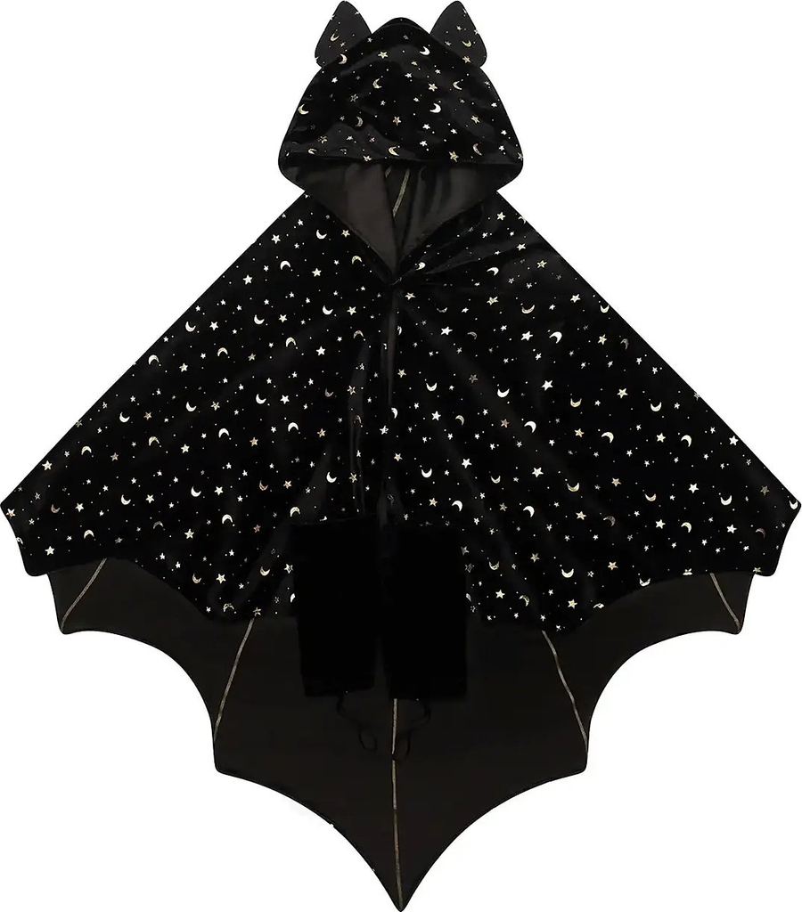 Mimi & Lula Kappe Med Hætte Black Bat Halloween Sort Flagermus