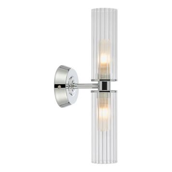 Markslöjd Rimini Vägglampa Klar Krom IP44 Väggarmatur
