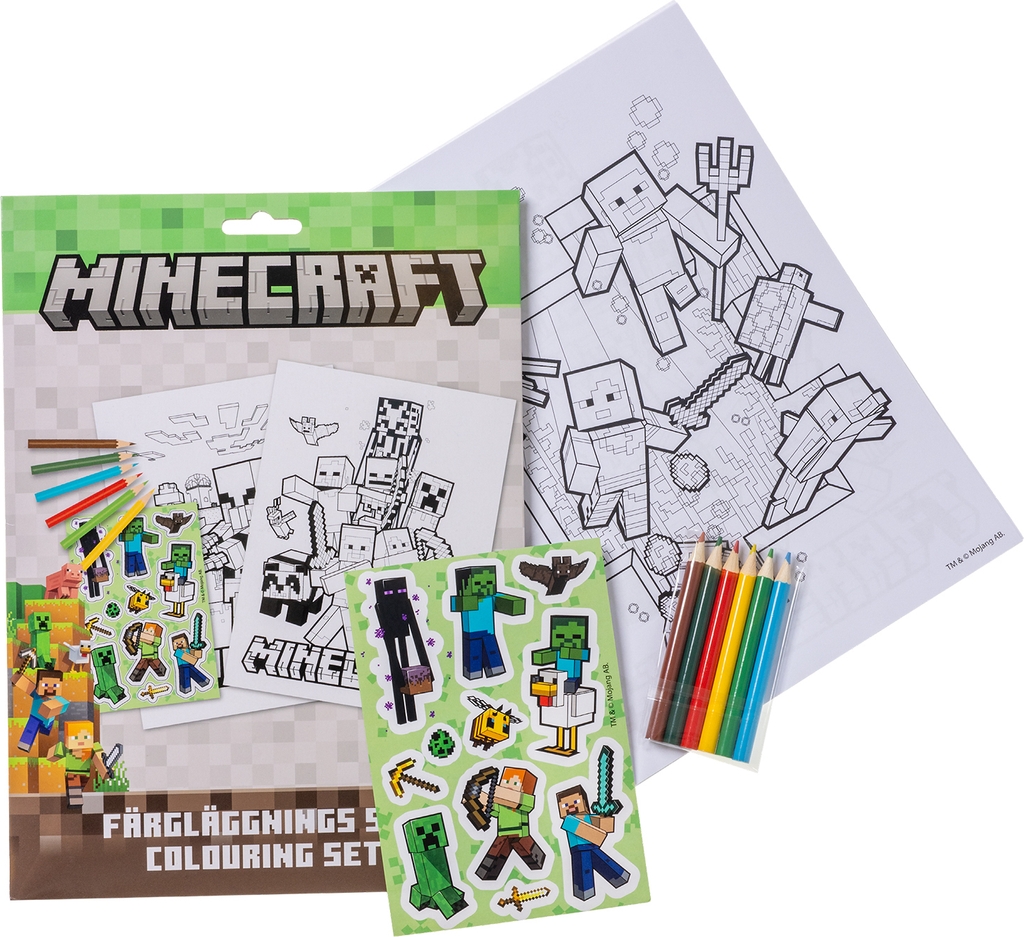 minecraft farvesæt - 15 dele
