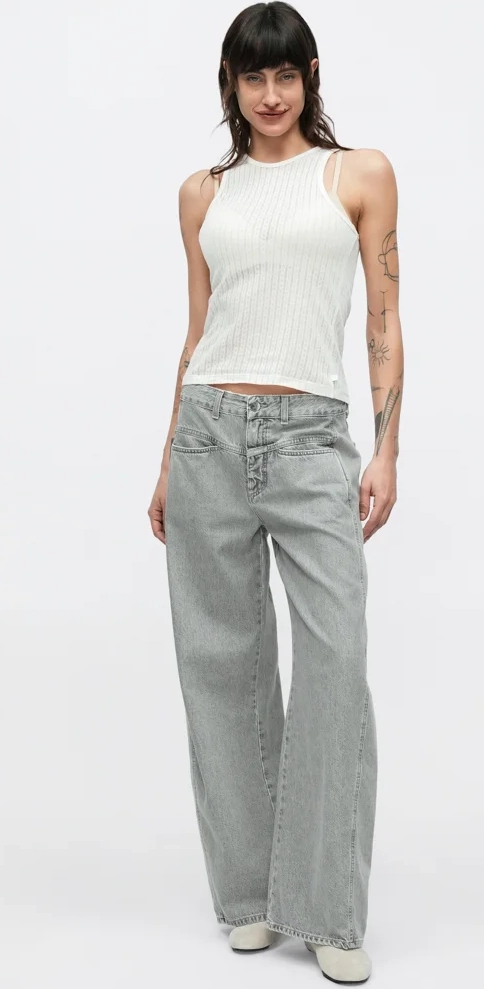 tori - jeans relaxed fit - mid grey