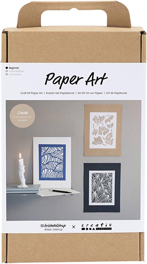 diy kit papirkunst, billeder til ophæng